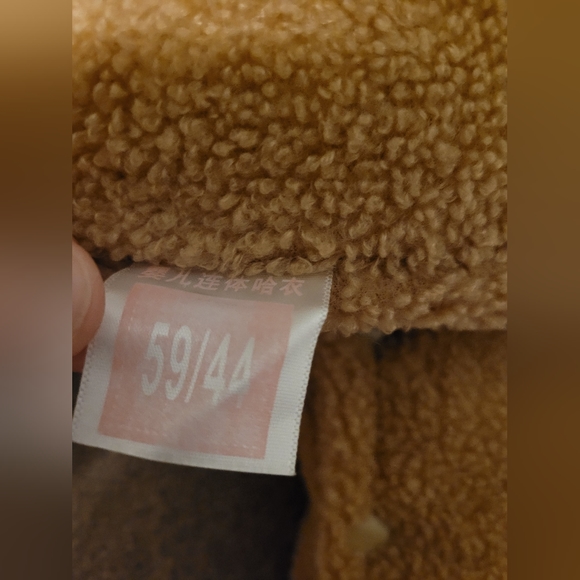 Unisex Baby Bunting Suit 3-6m Fuzzy Bear - Picture 5 of 5